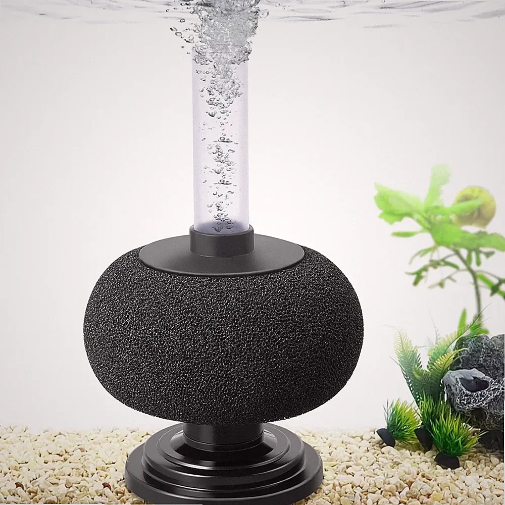 4in Aquarium Bio Sponge Filter: 5-40gallon Air-Powered Fish Tank Filter Quiet F