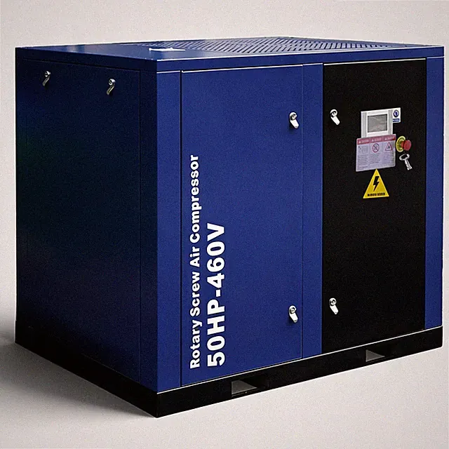 50 HP Rotary Screw Air Compressor 219CFM 125PSI 460V 3PHASE 60HZ