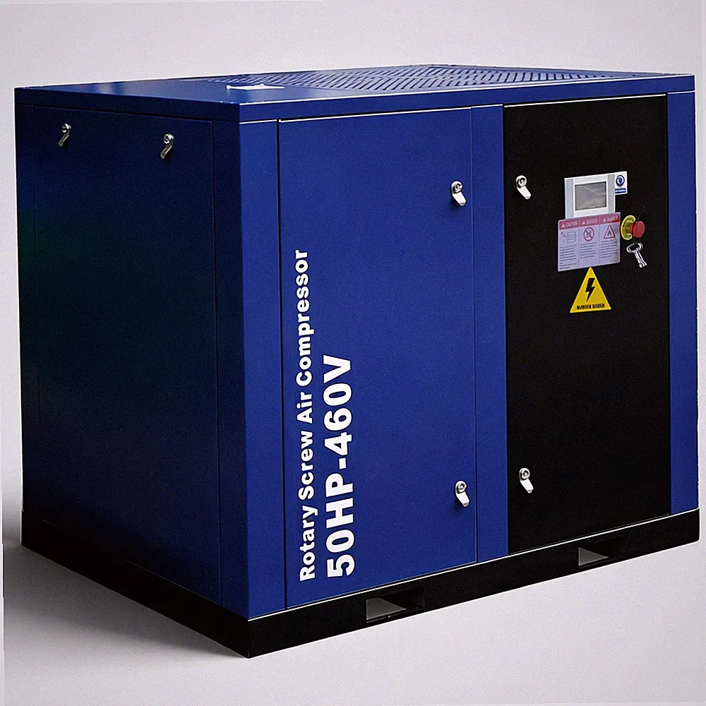 50HP 219CFM Rotary Screw Air Compressor 3 Phase Heavy Duty Air Compressed System