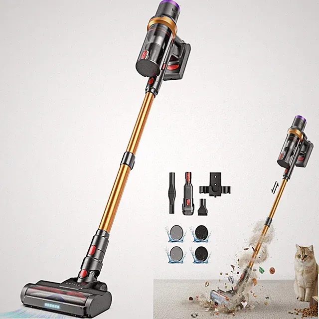 6-in-1 Cordless Vacuum Cleaner 50KPA Stick Vacuum Lightweight Rechargeable 45min