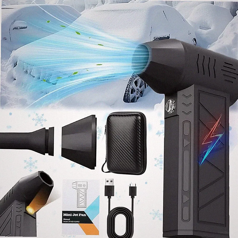 Air Duster 130000RPM 52m/s Mini Jet Turbo Fan Electric Air Blower Duster Cleaner
