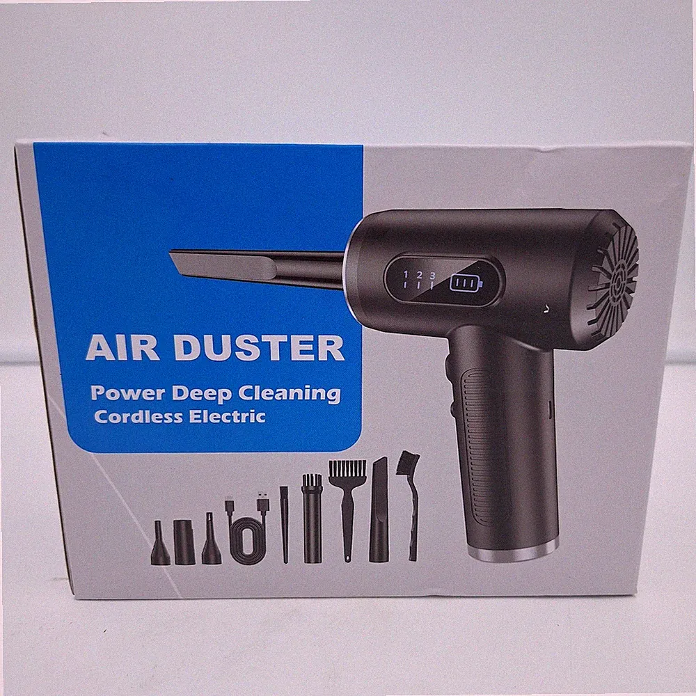Air Duster Power Deep Cleaning Cordless Electric Kit New 3 In 1 -- 68W
