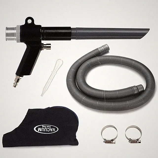 Air Vacuum Blow Gun Kit Dual Function Air Powered Vacuum For Workshop Cleaner