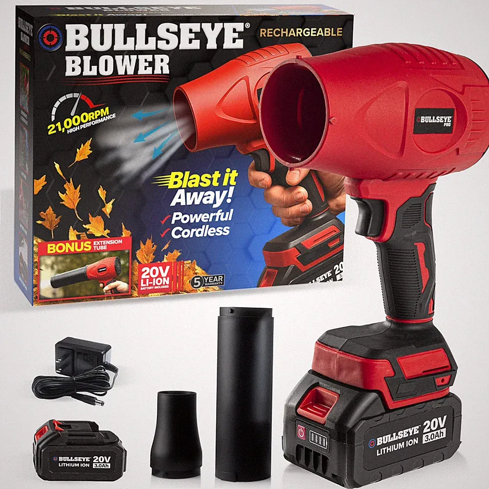 Blower Rechargeable Cordless Leaf Dust Air Blaster 21k 20V Battery and Charger