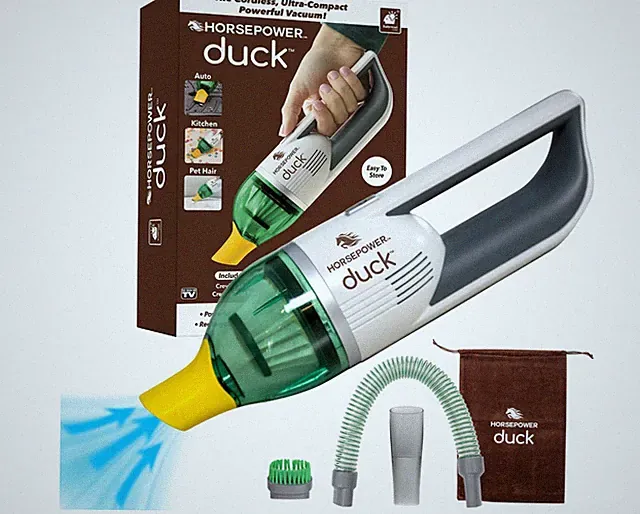 Duck Compact Cordless Vacuum Ultra-Powerful by Horsepower - FREE SHIPPING