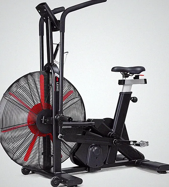 Fan Exercise Bike Upright Airbike Indoor Cycling Stationary Bicycle with Unlimit