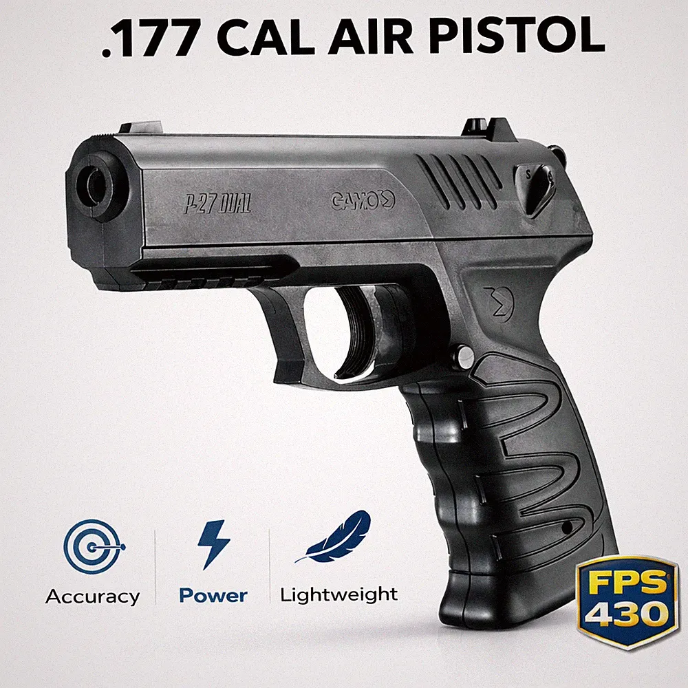 Gamo P-27 Air Pistol .177 Cal Spring Powered Pellet BB Gun 430 FPS