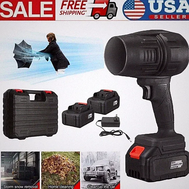 Jet Dry Mini Blower 16500RPM Air Blower Super Fan Turbo Battery Powered Portable
