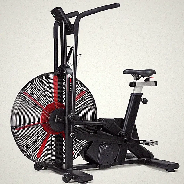 leikefitness Fan Exercise Bike Upright AirBike Indoor Cycling Stationary Bicy...