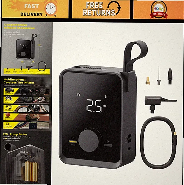 Portable Electric Tire Inflator Pump