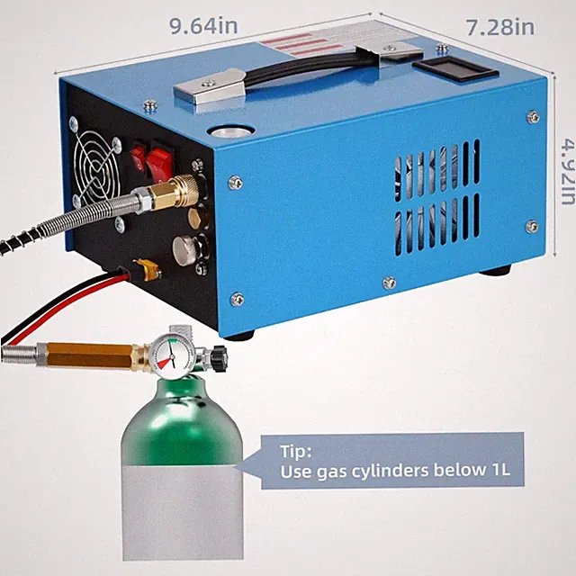 Versatile High-Pressure Airgun Pump, 250W, 12V/120V