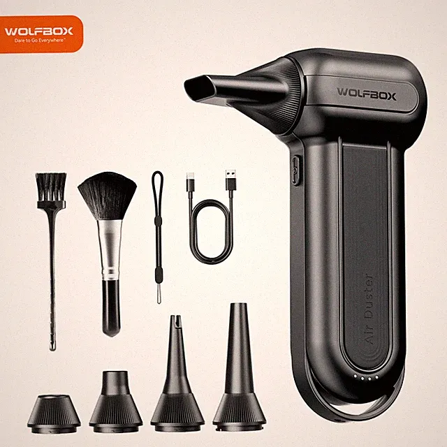 WOLFBOX DF100/MF200 Electric Air Duster Super Power Turbo Fan for Keyboard, Car